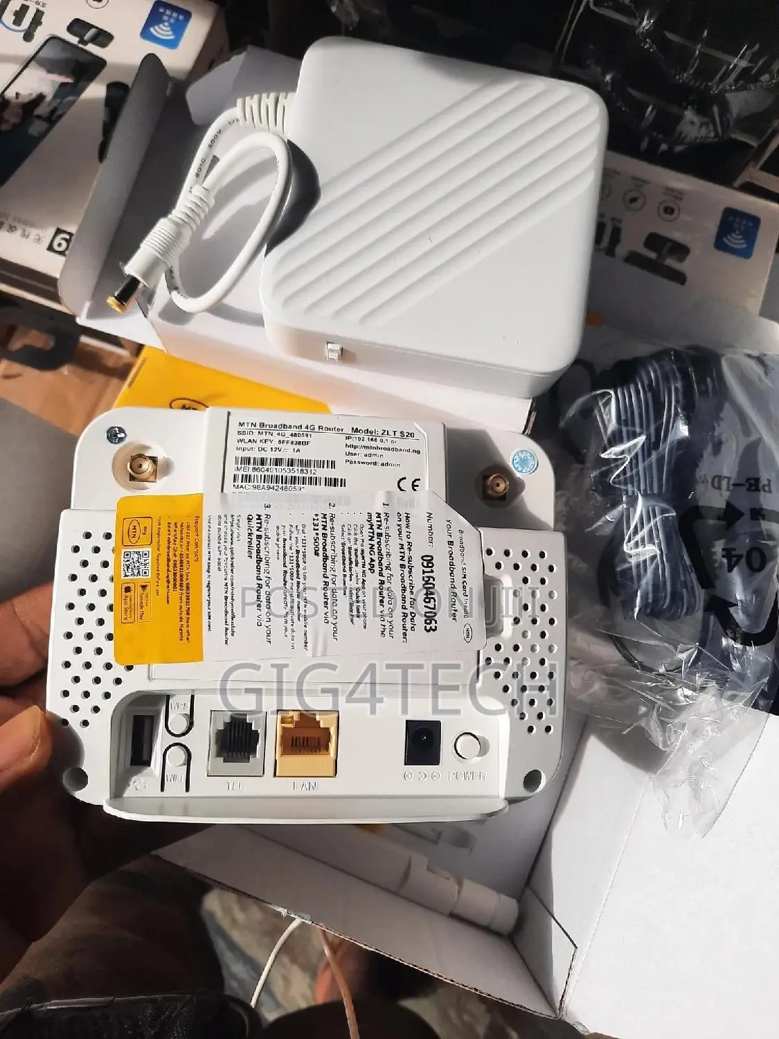 MTN Broadband 4g Router ZLT S20 With Powerbank