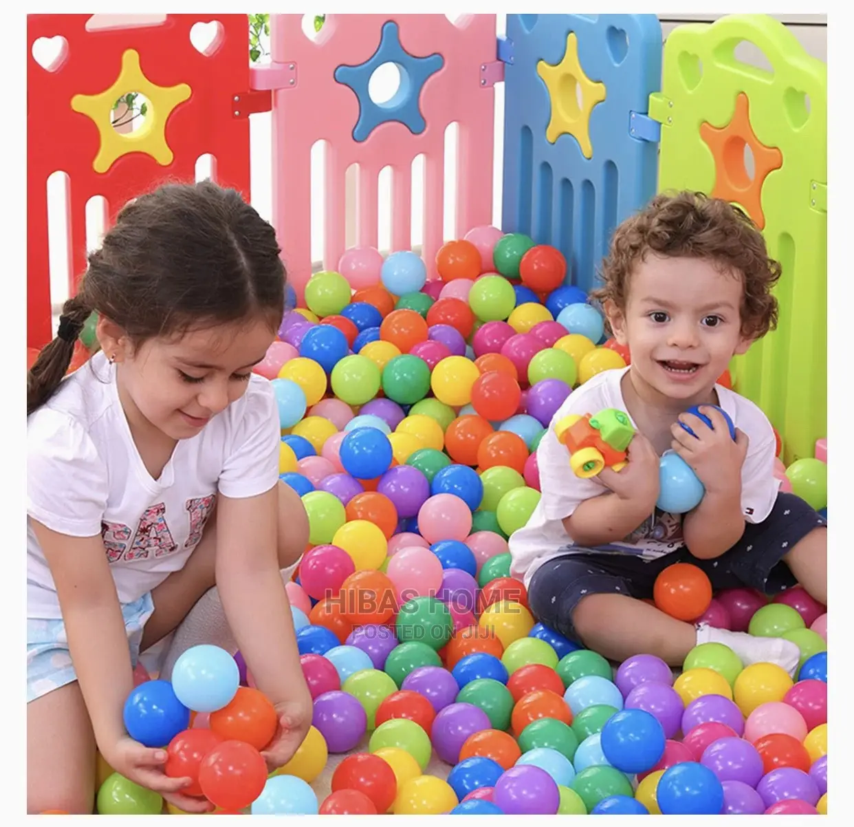 Kids 100 Piecesmulti Colored Pit Balls (Medium Size)