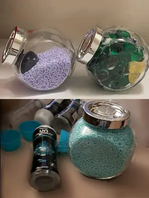 Glass Candy Jar. Glass Cookie Jar. Tilted Glass Storage Jar