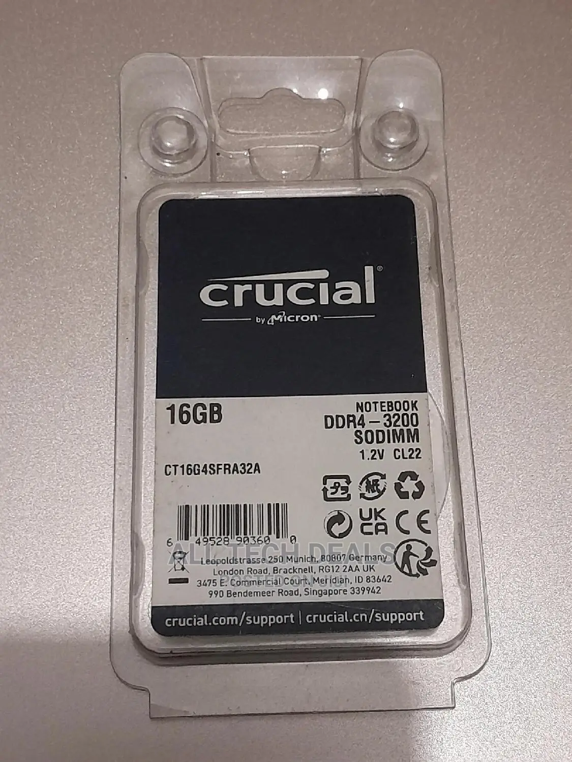 16gb Ddr4 Ram Crucial
