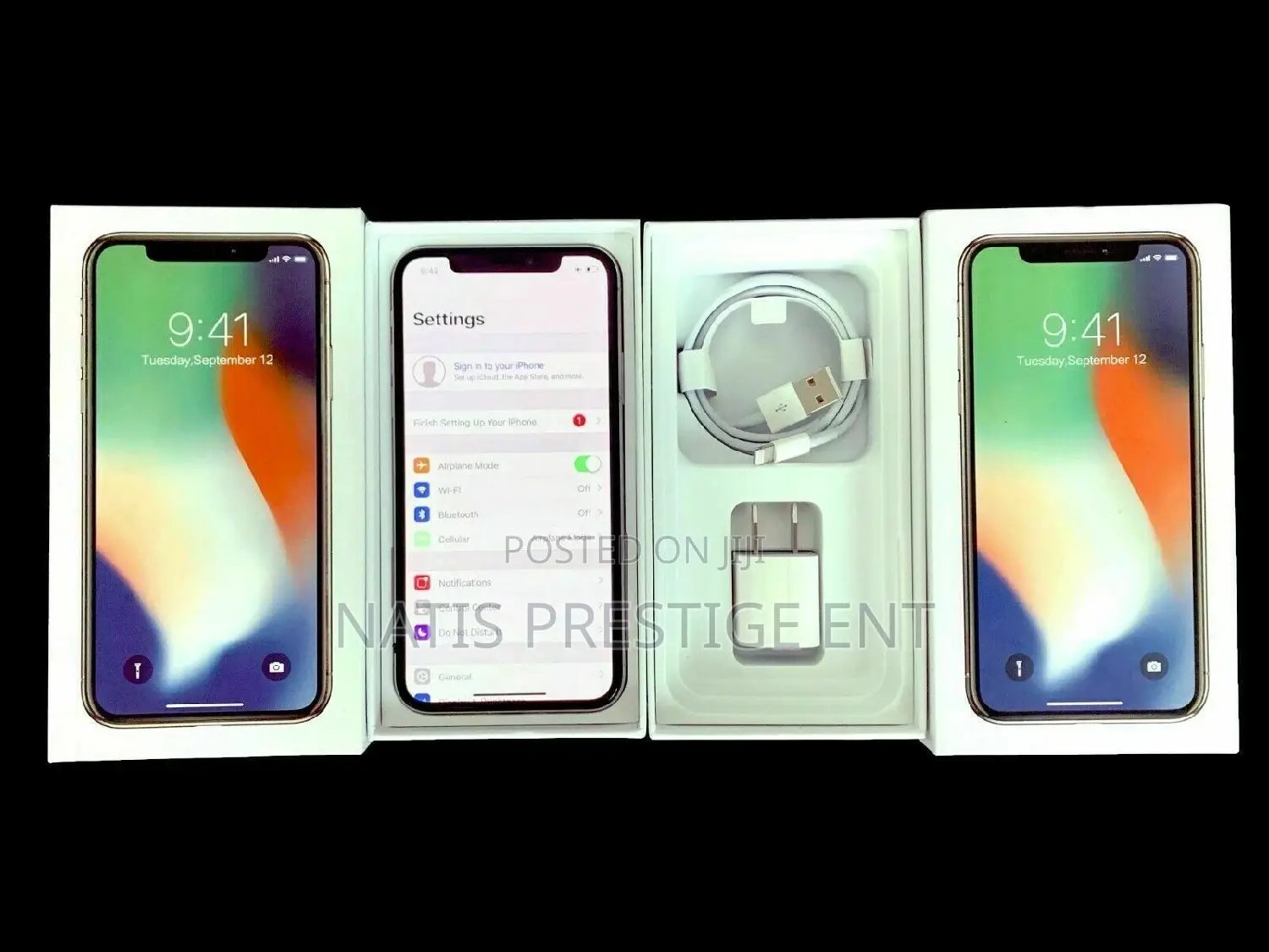 New Apple iPhone X 256 GB Black