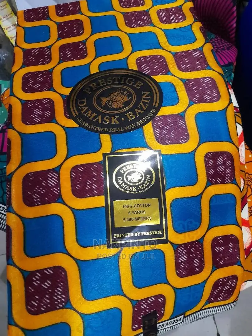 Bazin. Prestige Damask Bazin. 100% Cotton
