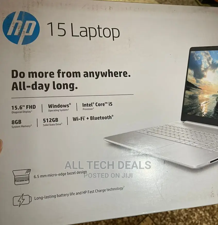 New Laptop HP 15 8GB Intel Core I5 SSD 512GB