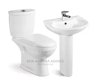 Complete Set Water Closet, Wash Basin, Tap,Waste