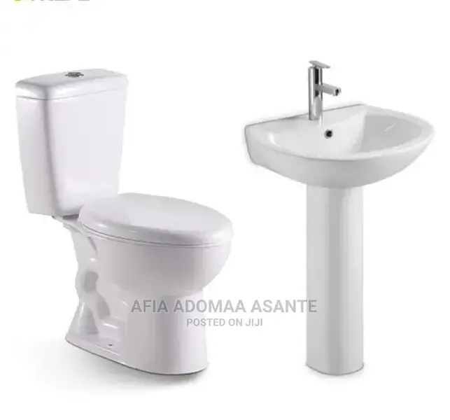 Complete Set Water Closet, Wash Basin, Tap,Waste