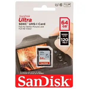 Sandisk Ultra Sdxc Uhs-i 64gb Memory Card For Digital Cams