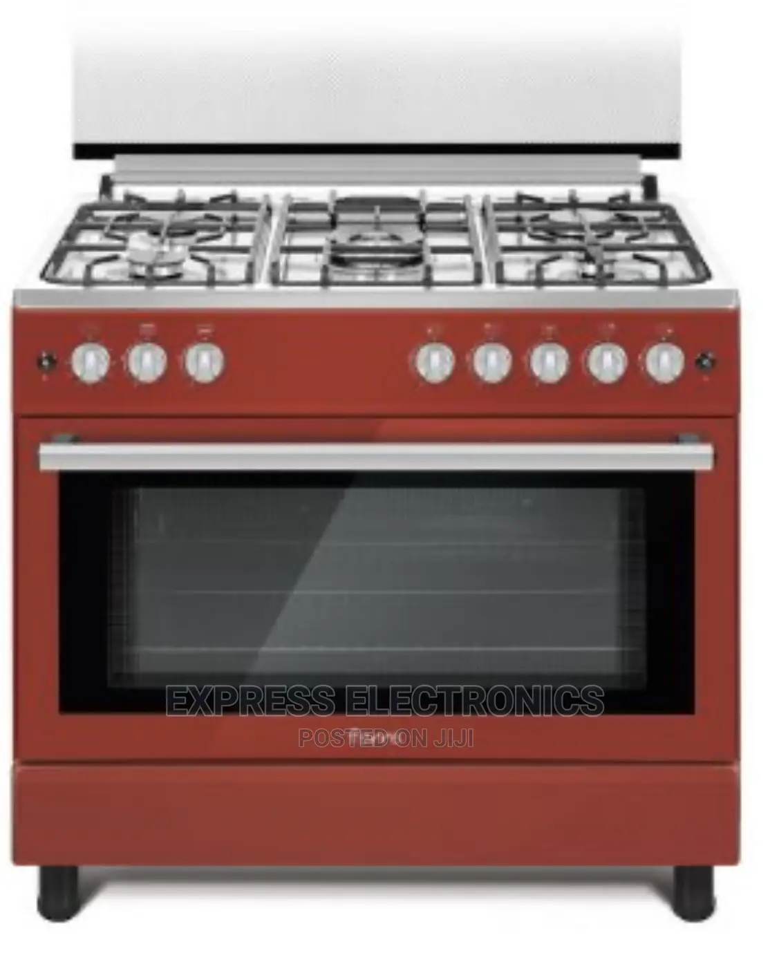 Sleek and Elegant Design Red Ferre Gas Cooker 5b Oven
