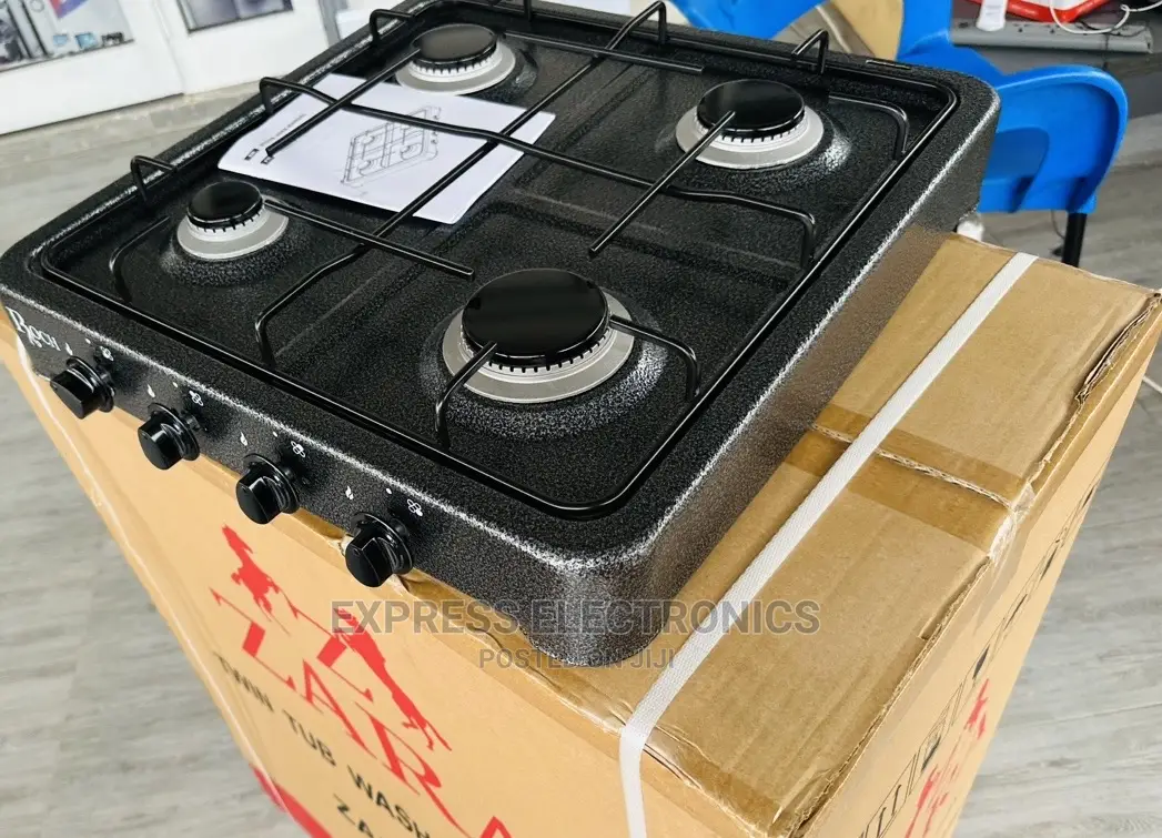 Metallic Black Table Top Gas Cooker 4burner Stove