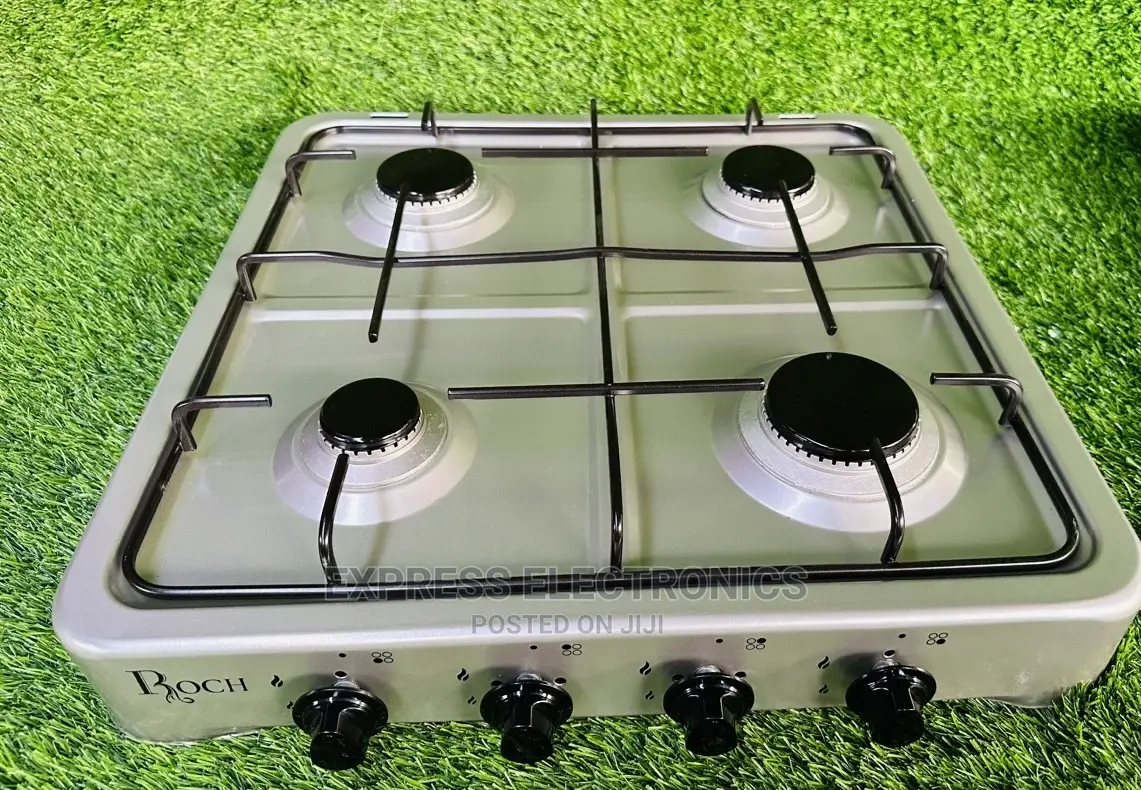 Shining Grey Table Top Gas Cooker Stove 4b Volcano