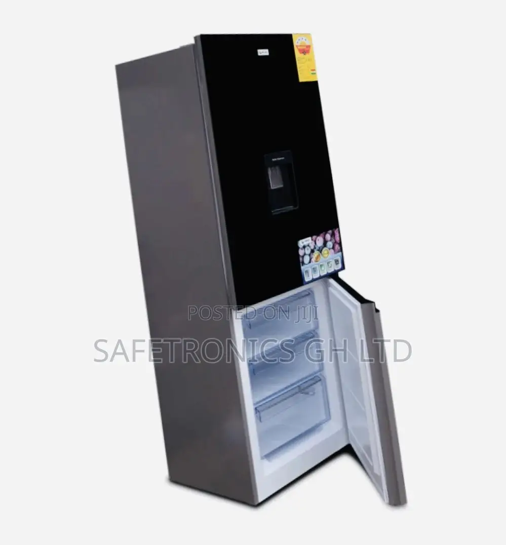 Pearl PF-540IXWD Bottom Freezer Refrigerator [417L] BLACK