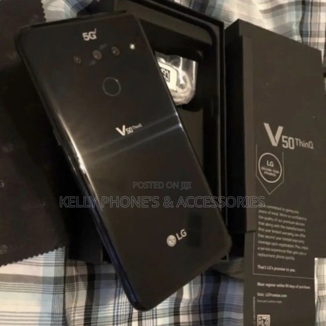 New LG V50 ThinQ 128 GB Black