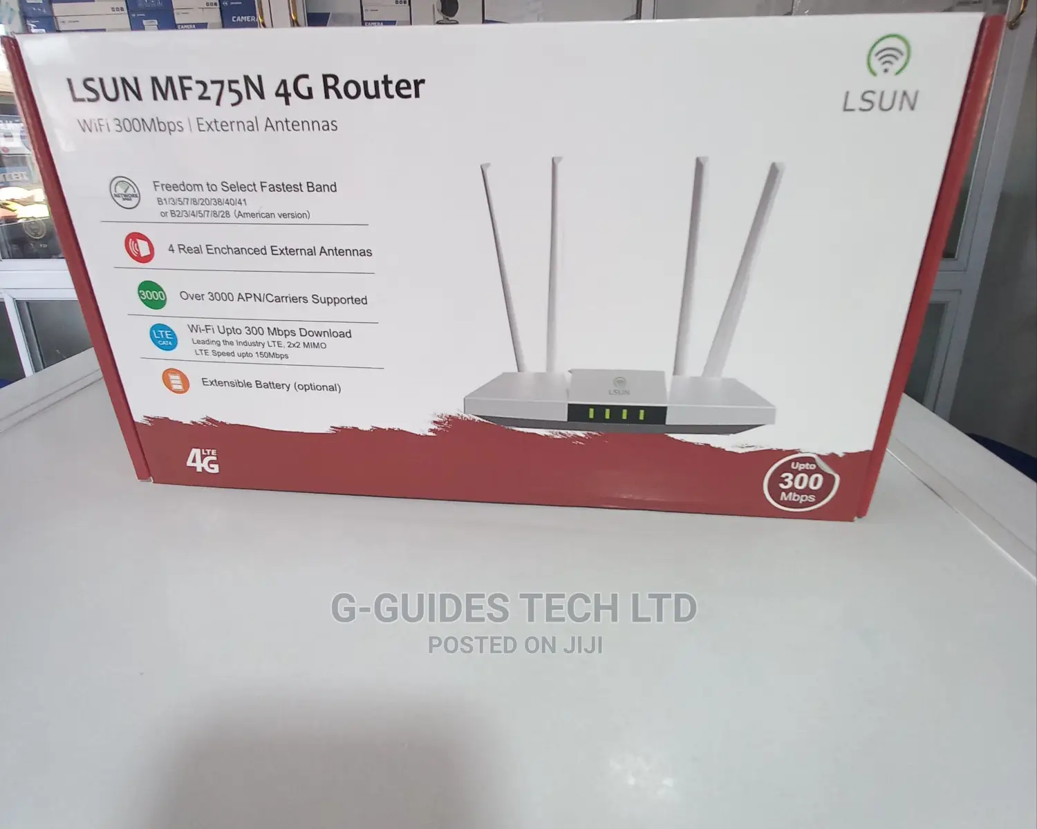 Lsun 4g Router 300mbps With Inbuilt Battery Mf275n