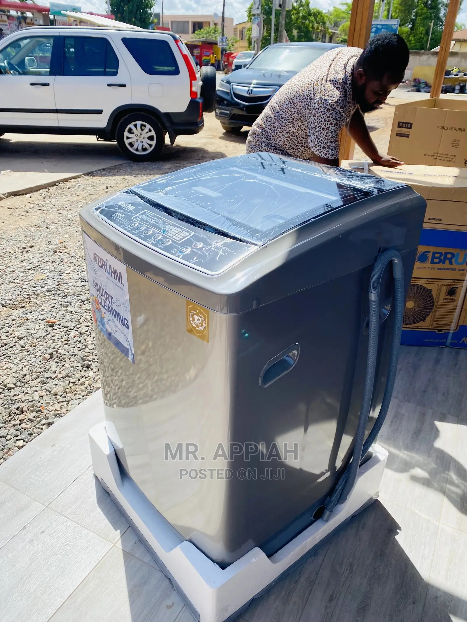 Long Lasting Bruhm Washing Machine(BWT-160sg)6kg.