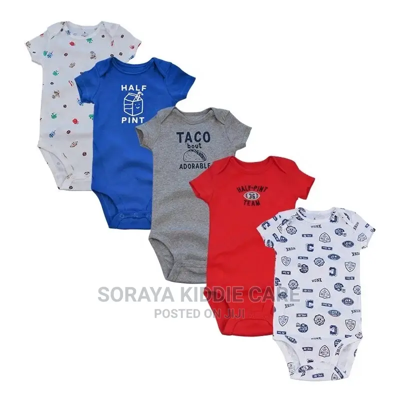 5 Pieces Set Baby Body Suit