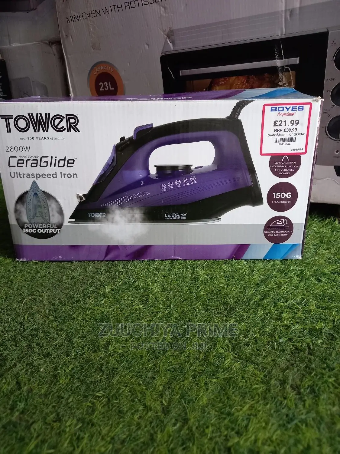Tower Ceraglide Steam Iron 2600w From Uk