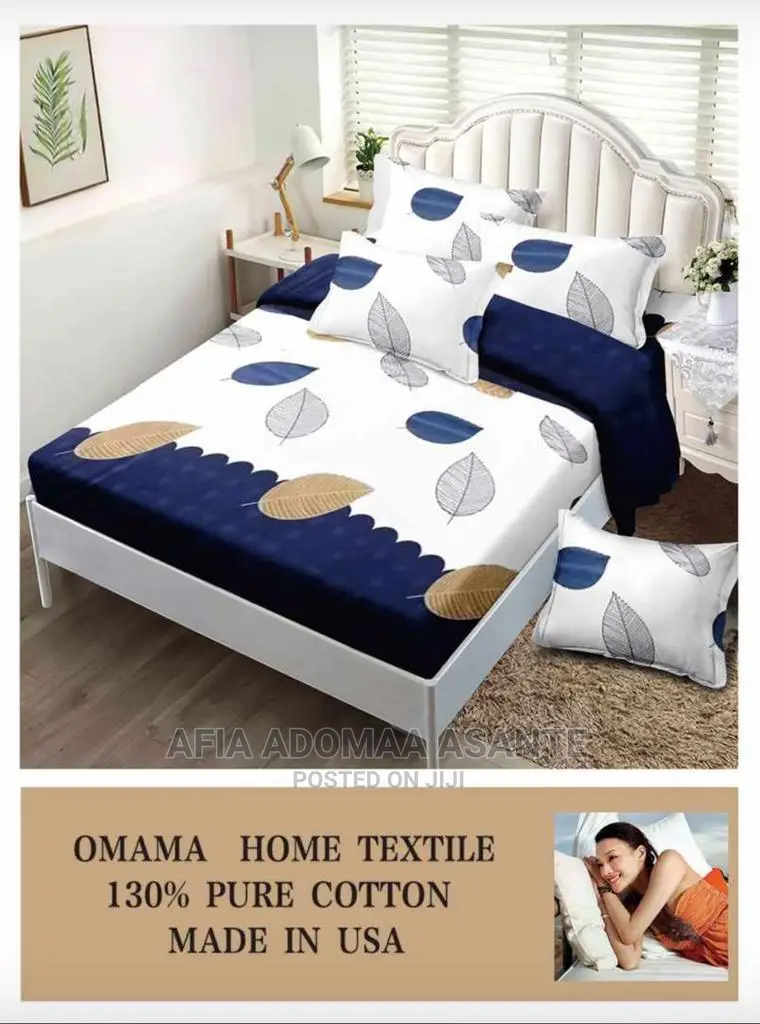 6 Pieces Bedsheet Set [Cotton]-2 Bedsheet, 4 Pillow Cases
