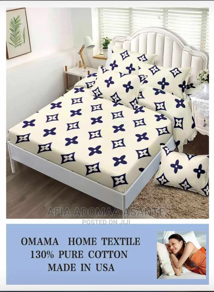 6 Pieces Bedsheet Set [Cotton]-2 Bedsheet, 4 Pillow Cases