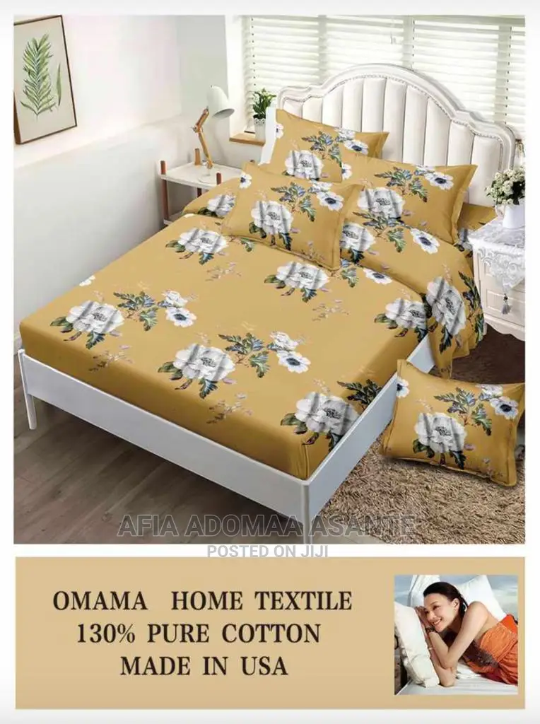 6 Pieces Bedsheet Set [Cotton]-2 Bedsheet, 4 Pillow Cases