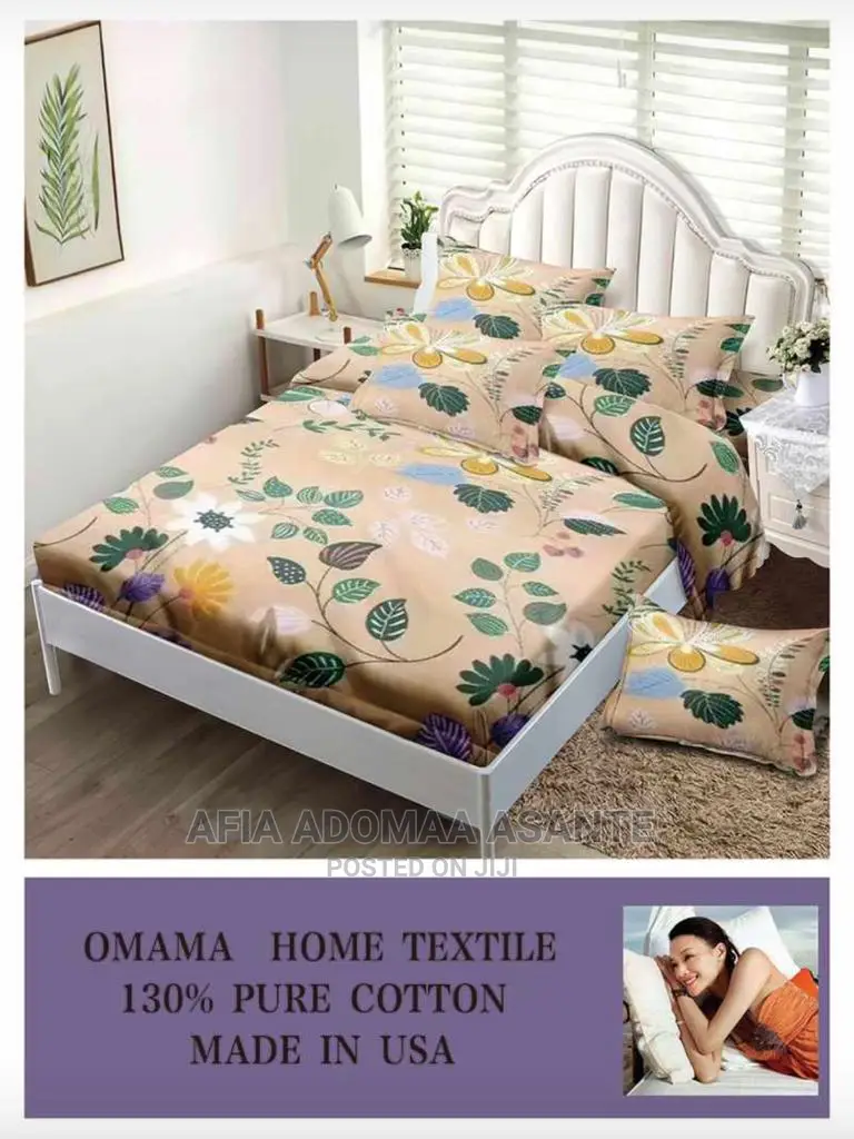 6 Pieces Bedsheet Set [Cotton]-2 Bedsheet, 4 Pillow Cases