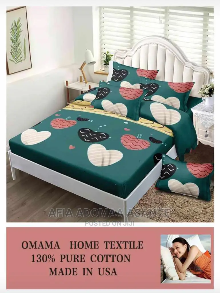 6 Pieces Bedsheet Set [Cotton]-2 Bedsheet, 4 Pillow Cases