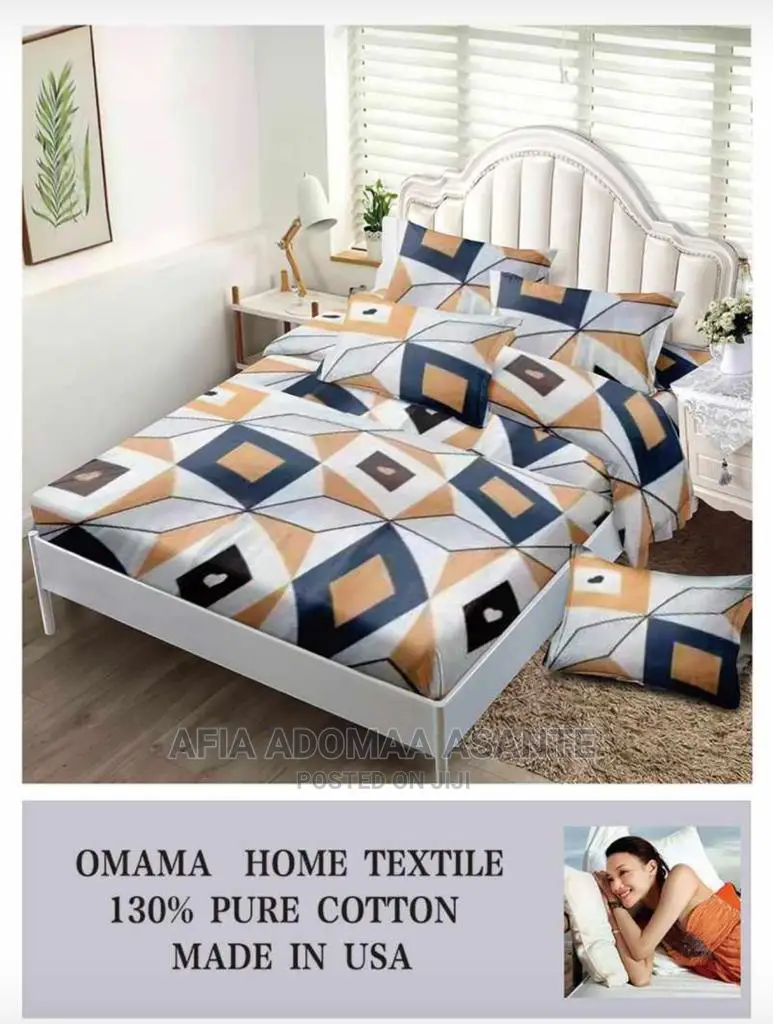 6 Pieces Bedsheet Set [Cotton]-2 Bedsheet, 4 Pillow Cases