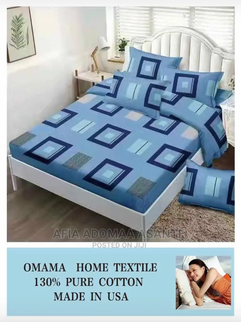 6 Pieces Bedsheet Set. 2 Bedsheets 4 Pillow Cases[Cotton]