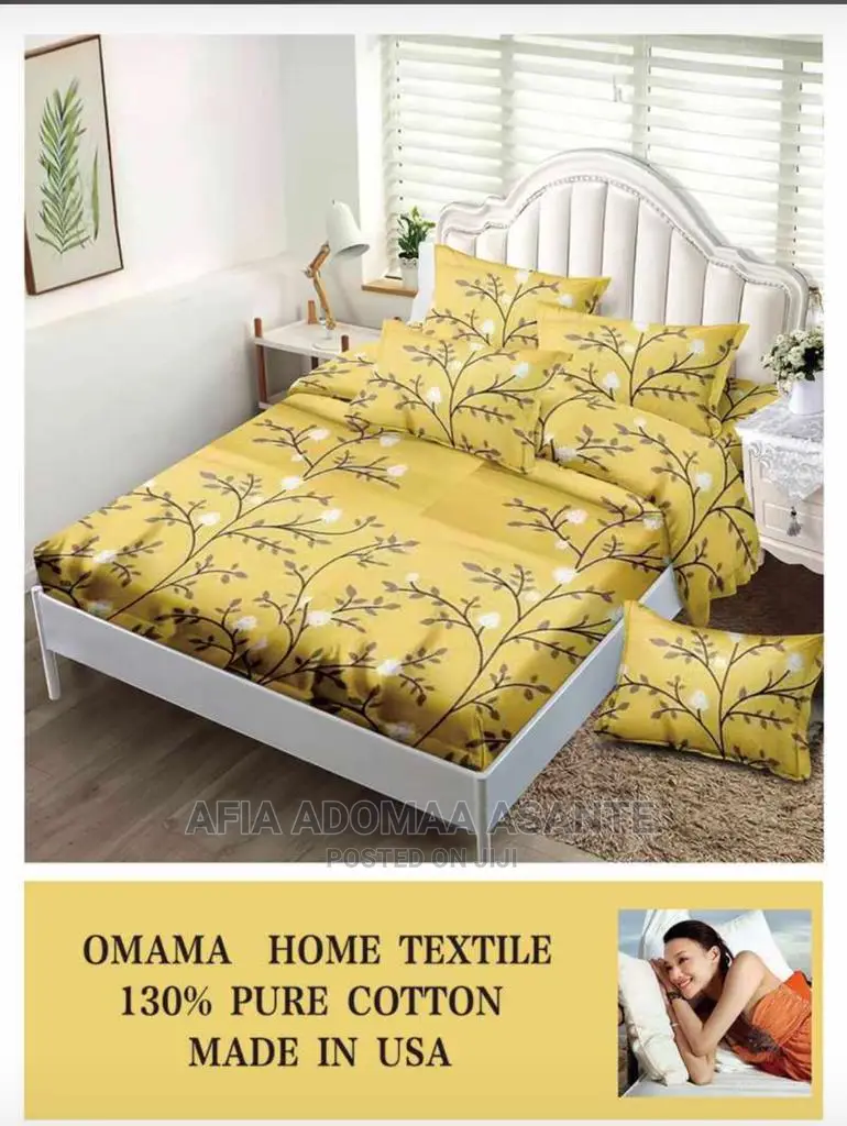 6 Pieces Bedsheet Set. 2 Bedsheets 4 Pillow Cases[Cotton]