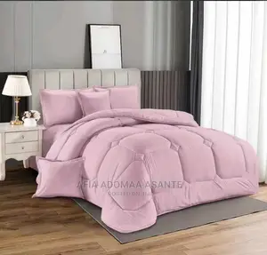 Super King Size Duvet Se[7pcs]T- Plain Colour- 100% Cotton