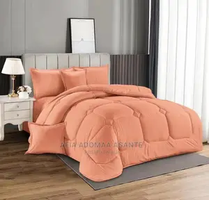 Super King Size Duvet Se[7pcs]T- Plain Colour- 100% Cotton