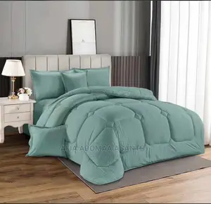 Super King Size Duvet Se[7pcs]T- Plain Colour- 100% Cotton