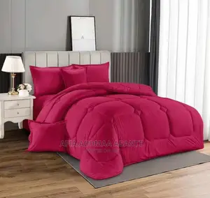 Super King Size Duvet Se[7pcs]T- Plain Colour- 100% Cotton