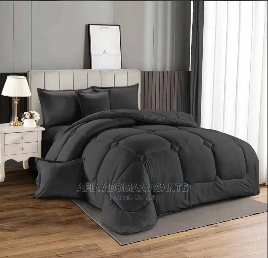 Super King Size Duvet Se[7pcs]T- Plain Colour- 100% Cotton