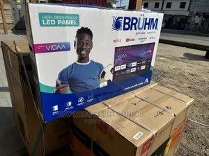 Ultra Modern Sleek Black Bruhm 43”Smart FHD Tv