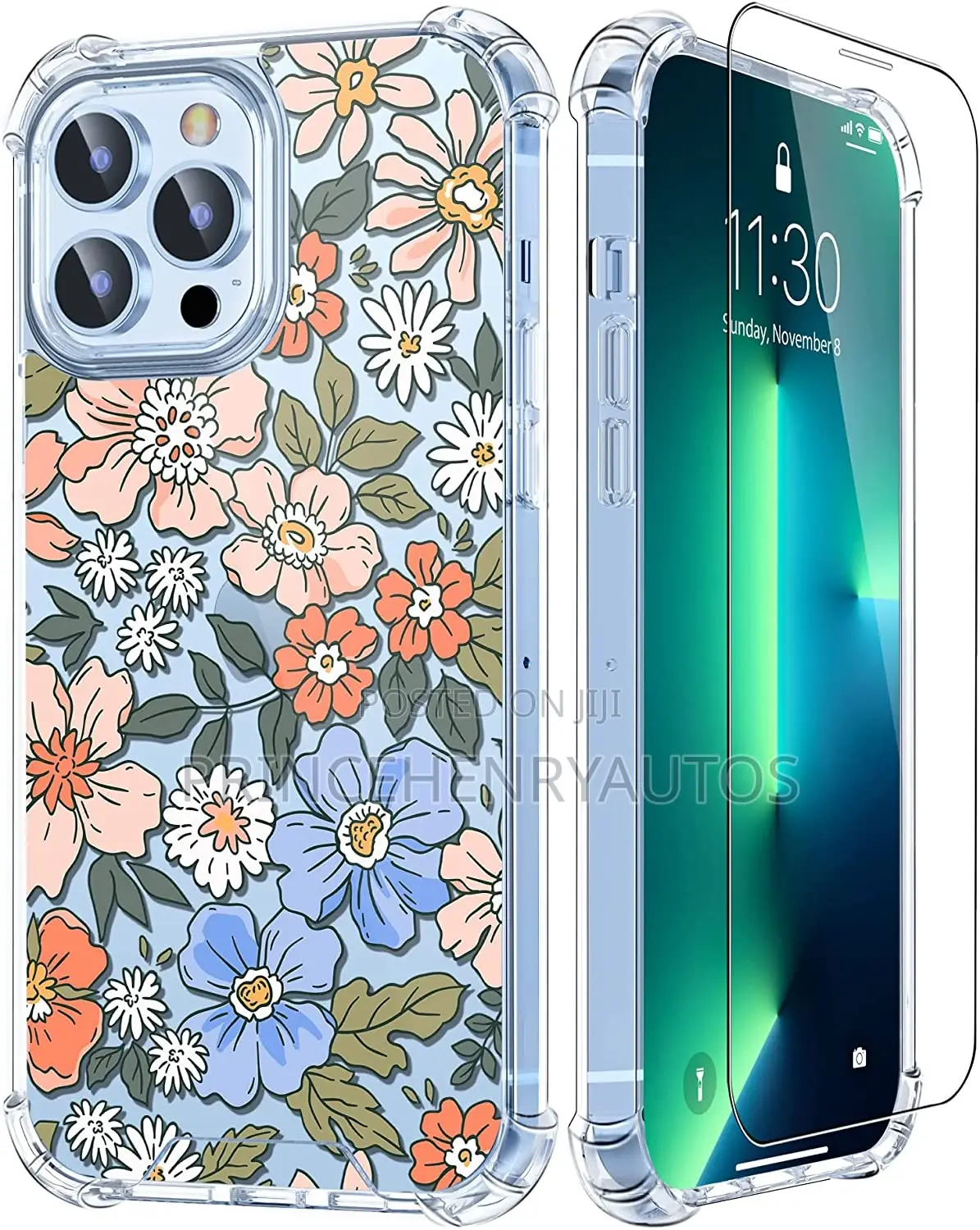 OUTIWA Case+Tempered Glass for iPhone 13 Pro Max 6.7