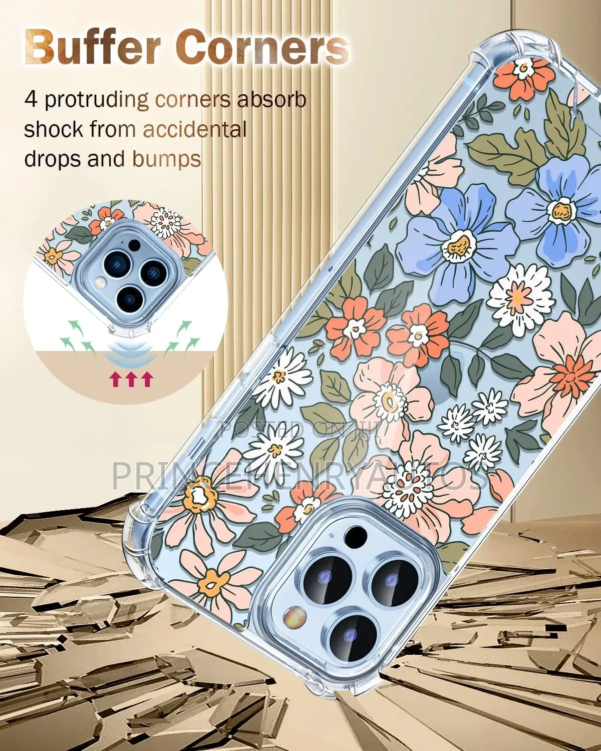 OUTIWA Case+Tempered Glass for iPhone 13 Pro Max 6.7