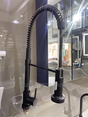 Pull Out Sink Tap - Kitchen Sink Faucet (Black)