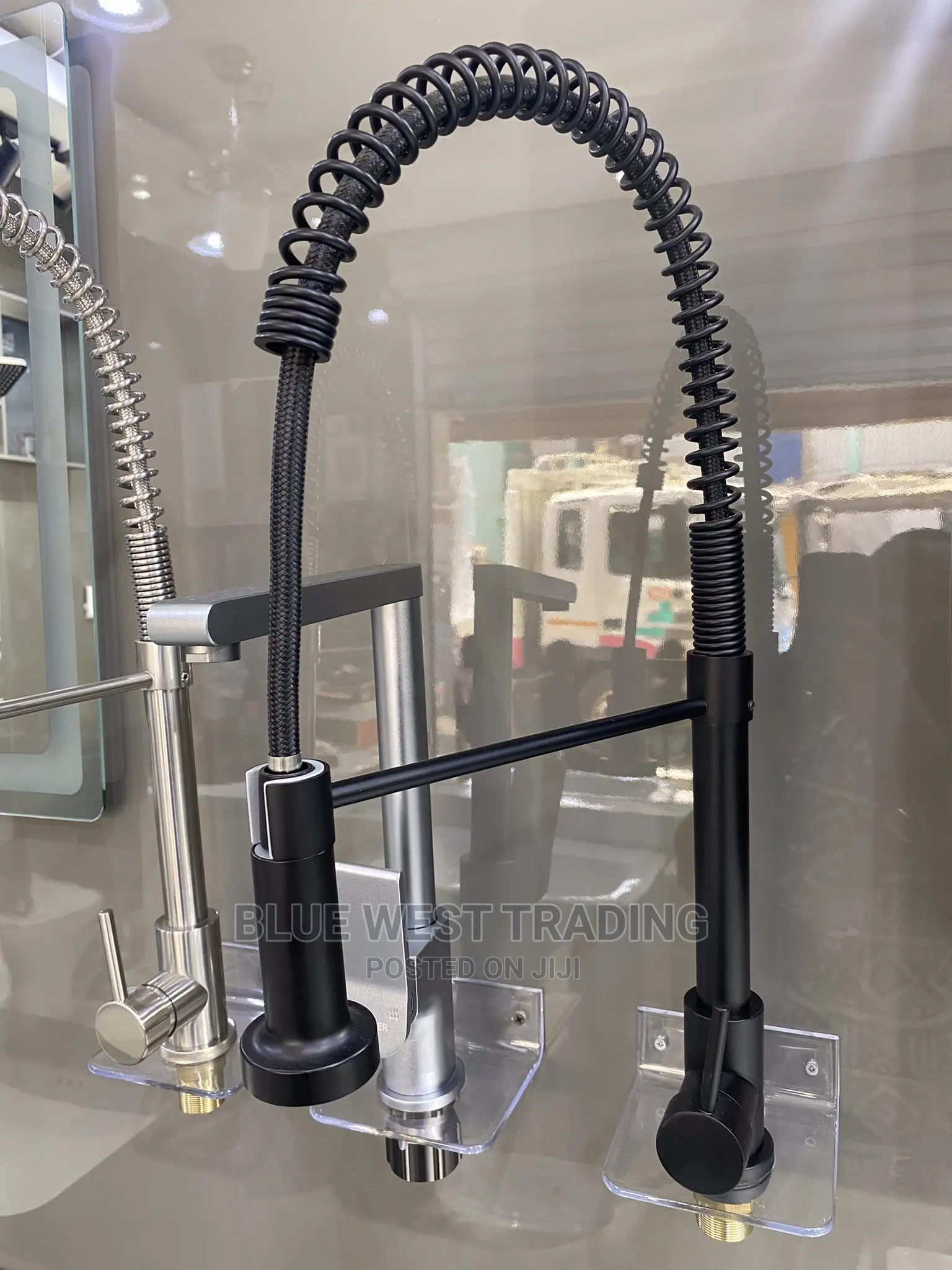 Pull Out Sink Tap - Kitchen Sink Faucet (Black)