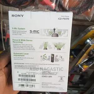 Sony Icd-px470 Stereo Digital Voice Recorder