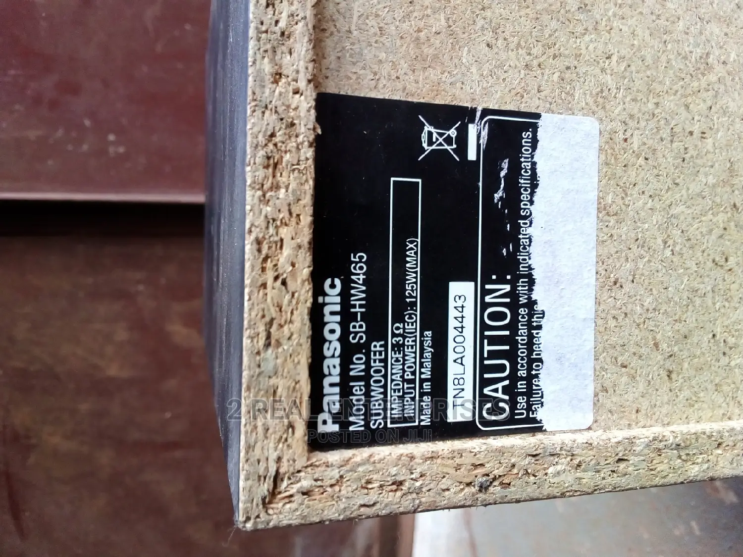 Panasonic Subwoofer 3 Ohms 125W