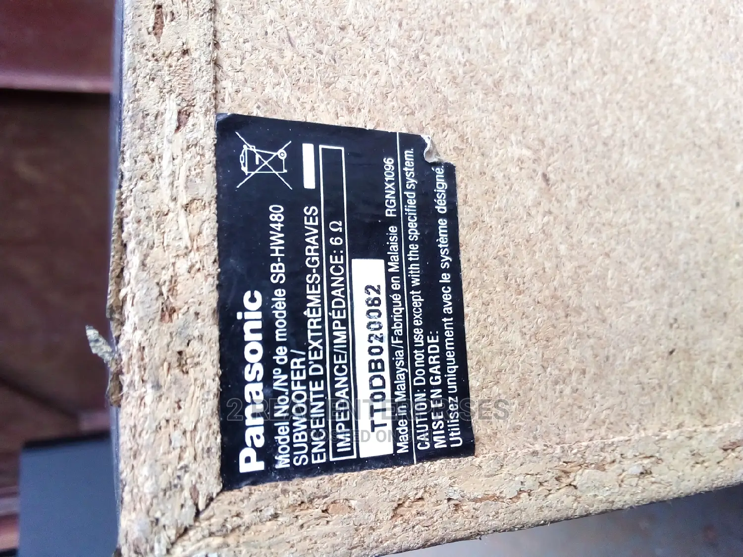 Panasonic Subwoofer 6 Ohms