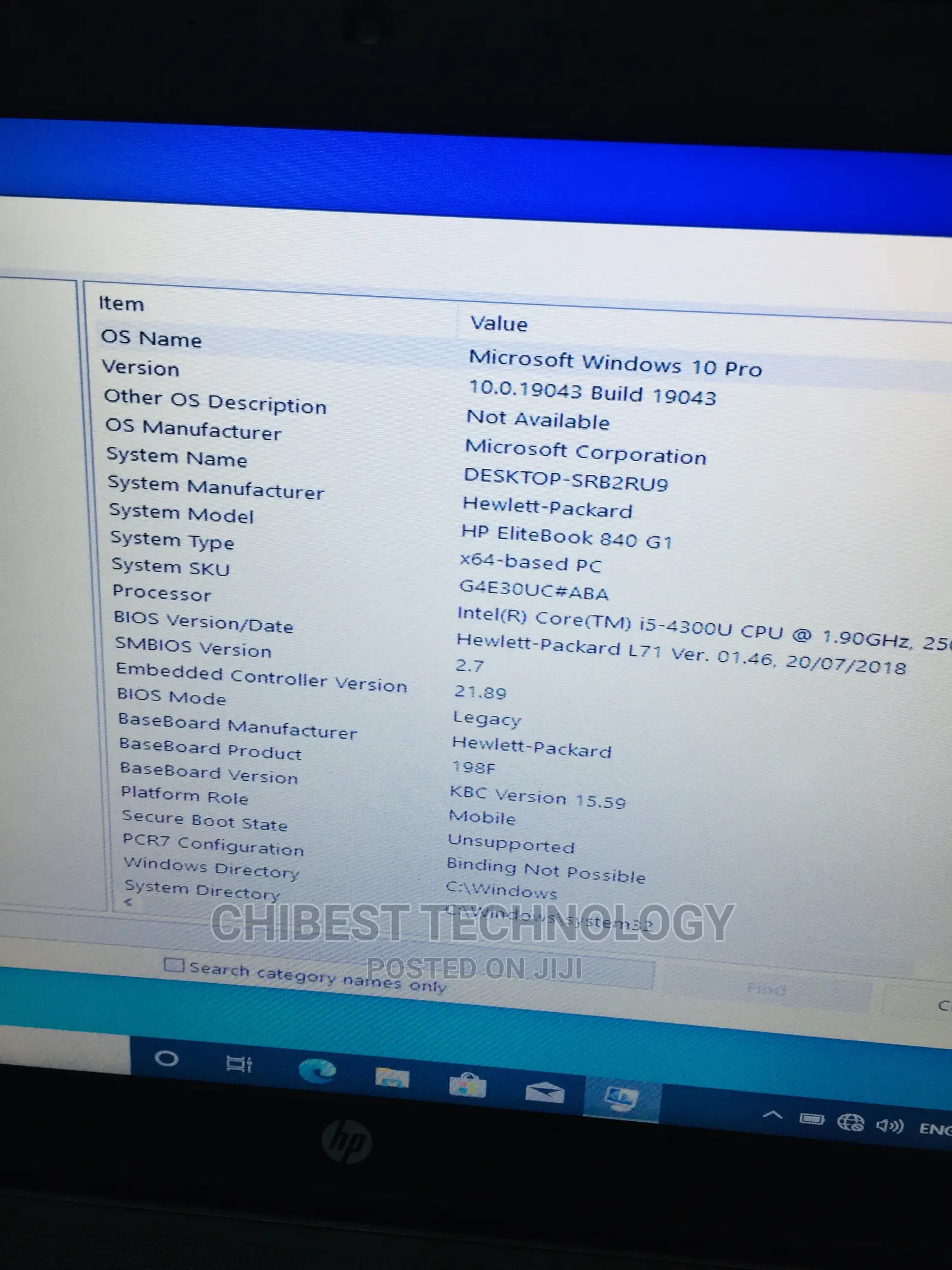 Laptop HP EliteBook 840 G1 8GB Intel Core I5 HDD 500GB