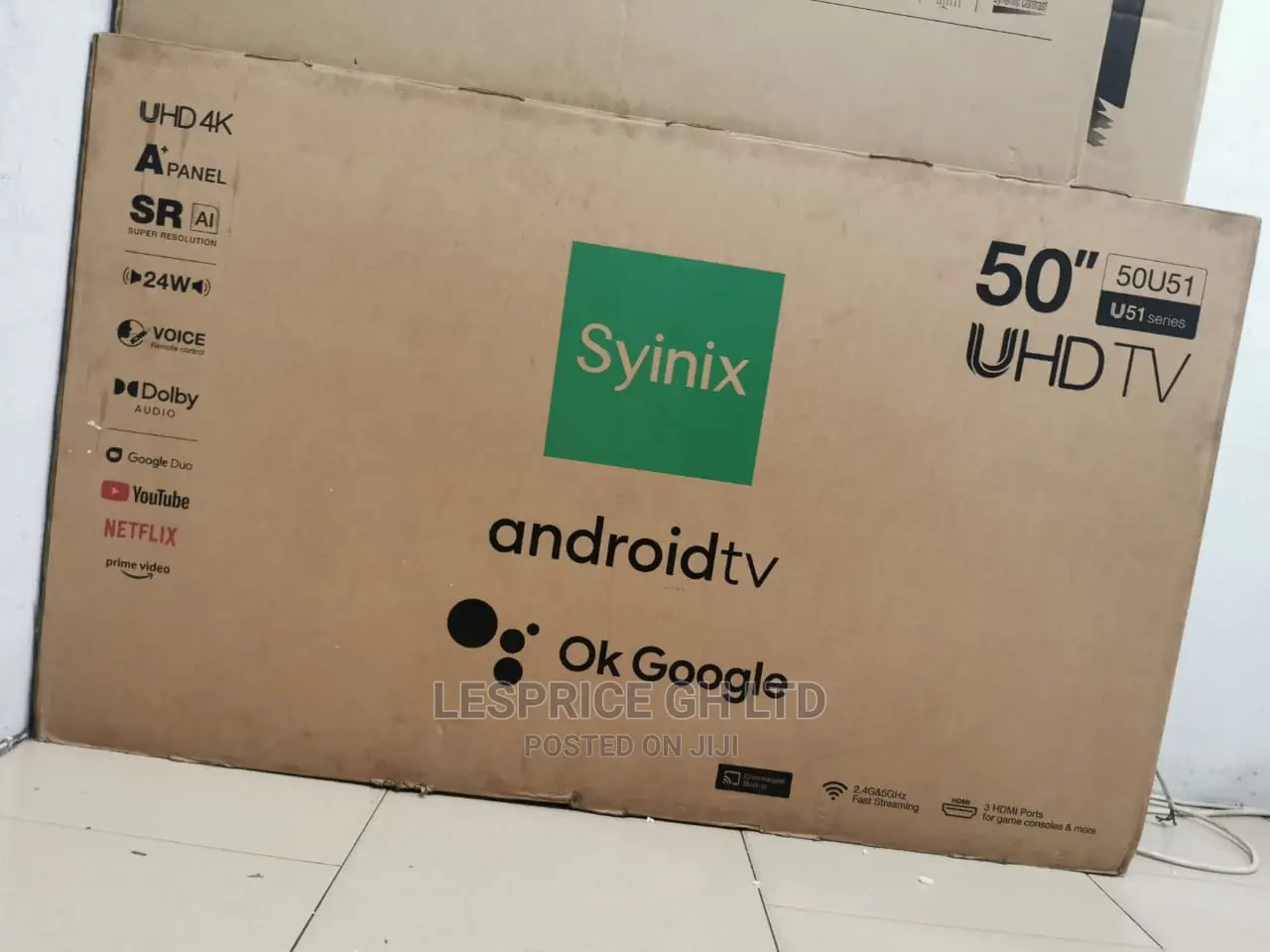 Perfect New Syinix 50 Smart Android UHD Tv