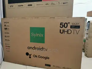 Sealed Syinix 50 Smart Android UHD Tv