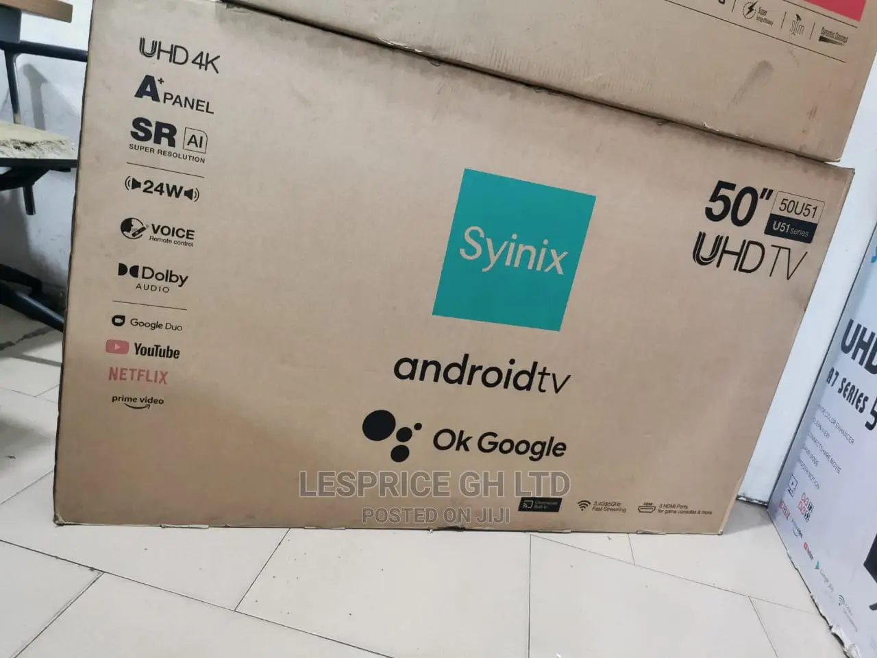 Latest Fresh Syinix 50 Smart Android UHD Tv