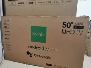 Latest Fresh Syinix 50 Smart Android UHD Tv