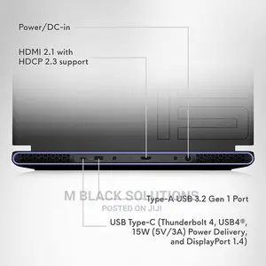 Laptop Dell Alienware M15 R7 16GB Intel Core I7 SSD 1T