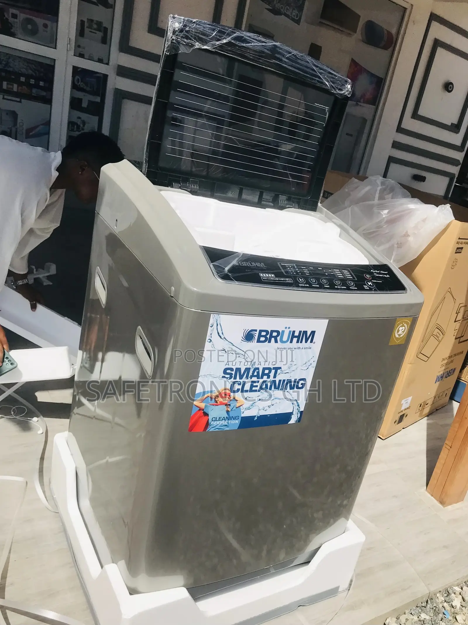 Brand New Bruhm BWT-160SG Washing Machine – 16kg White