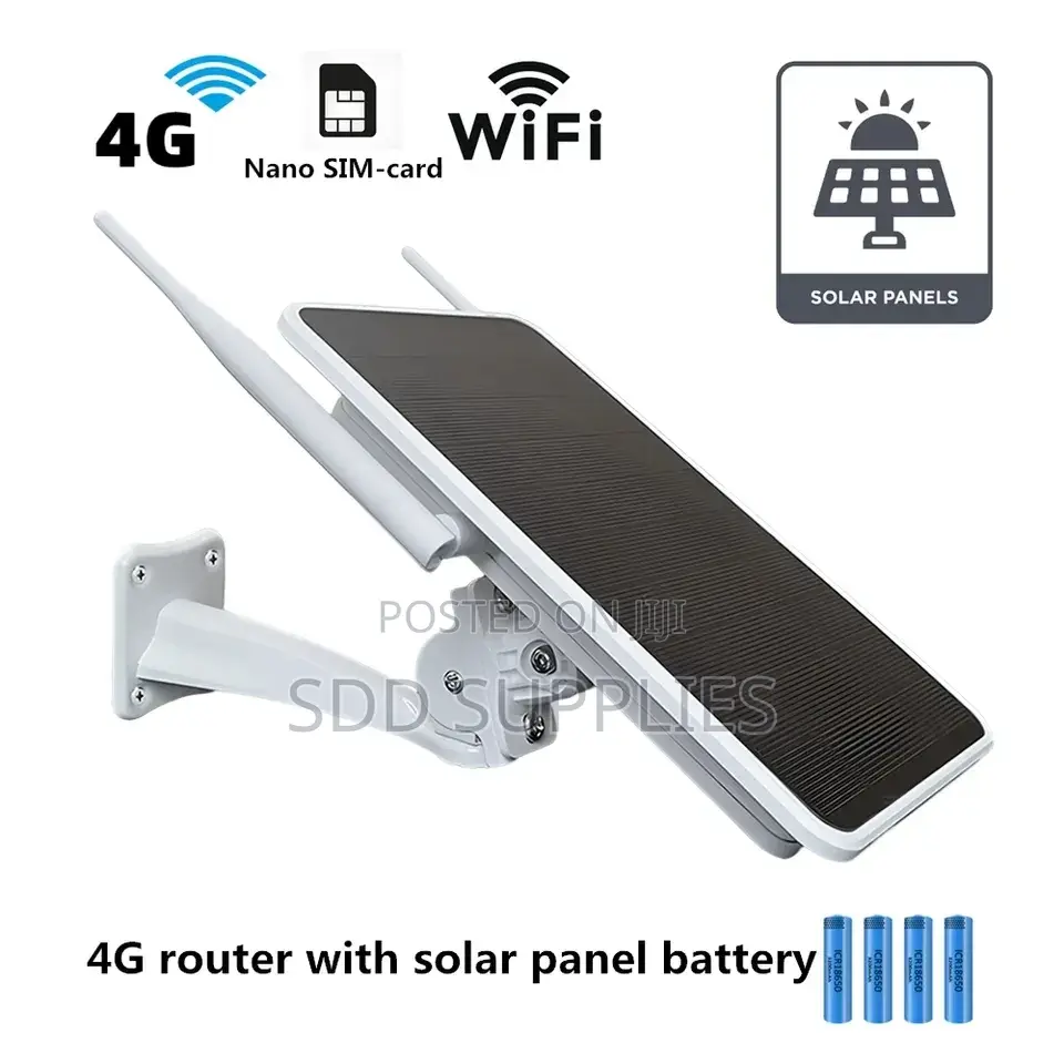 IP66 Waterproof Battery Solar Panel 4G Router
