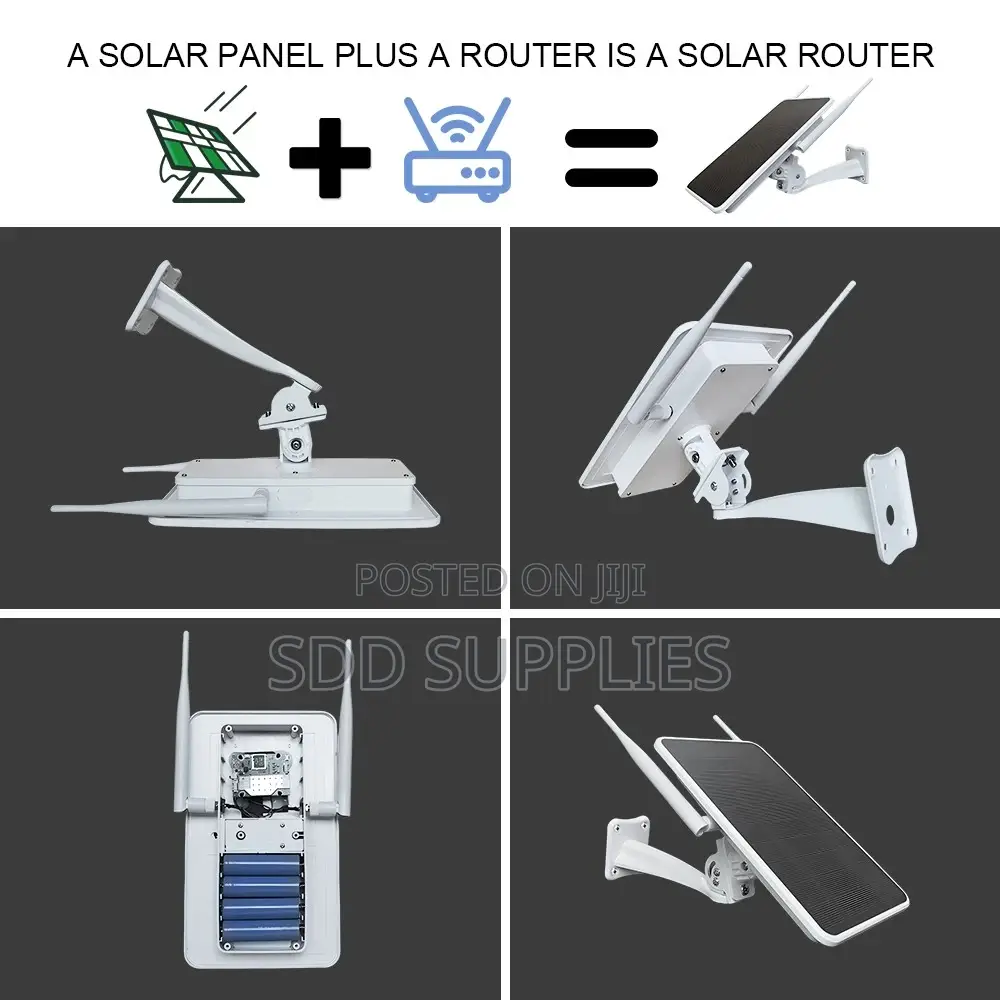 IP66 Waterproof Battery Solar Panel 4G Router