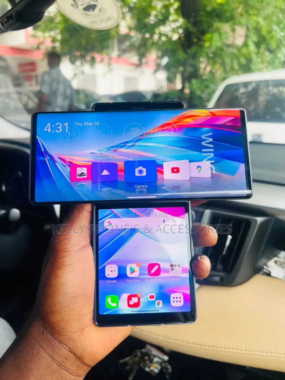 New LG Wing 5G 256 GB Black